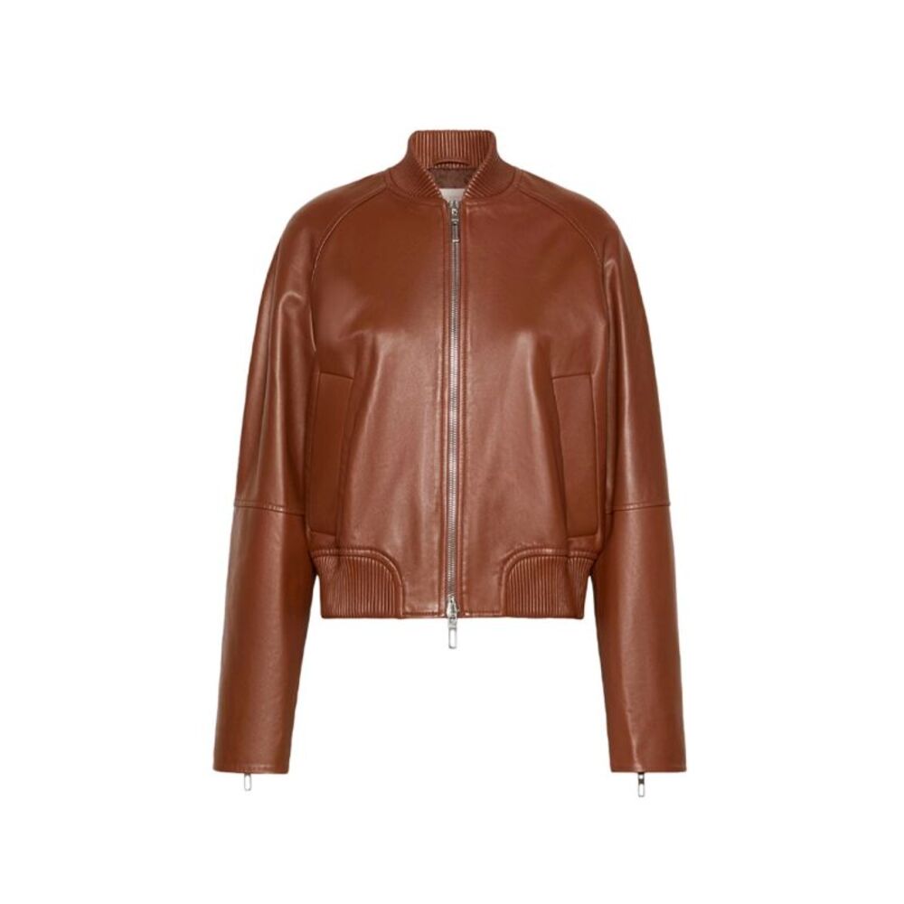 Sportmax Women `Amour` Leather Jacket